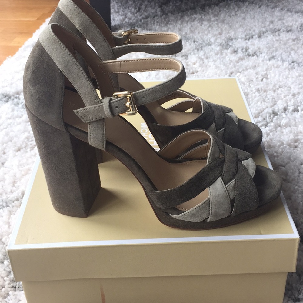 Olive & Sage green heels